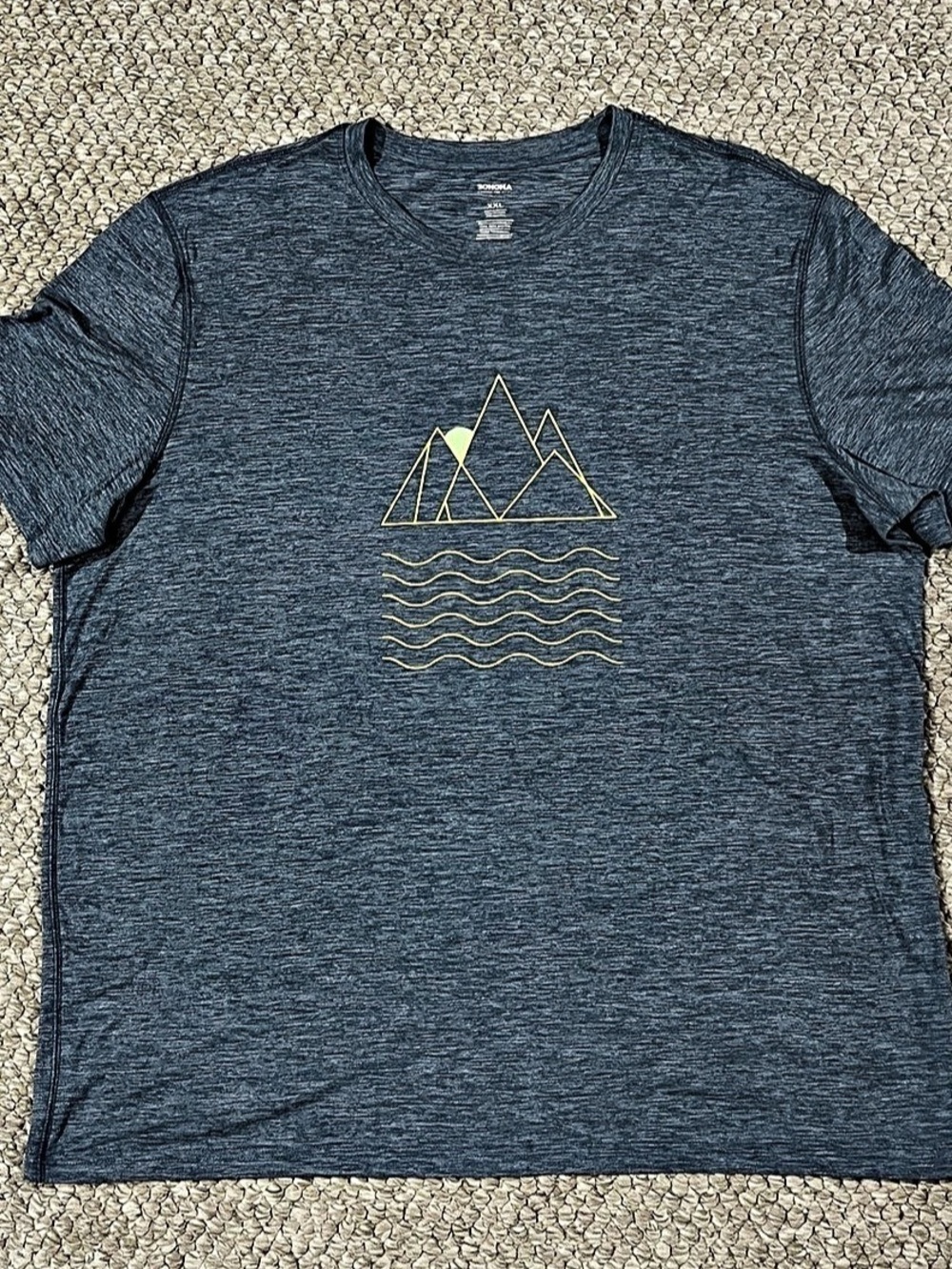 Sonoma Goods For Life Men's Blue Short Sleeve Tee Size XXL Like New